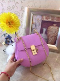 Chloe Drew Shoulder Bags Calfskin Leather 3369 Rose JH08931aT18