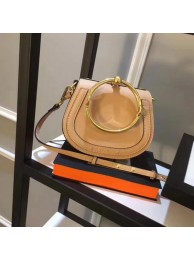 Chloe Small Nile Bracelet Bag Smooth Calfskin C33369 Apricot JH08866bz77