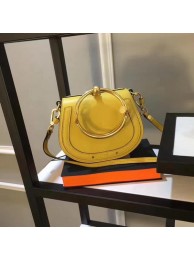 Chloe Small Nile Bracelet Bag Smooth Calfskin C33369 Yellow JH08872NR41