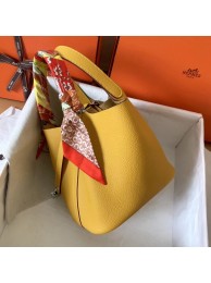Copy 1:1 Hermes Picotin Lock PM Bags Original Leather H8688 yellow JH01341lS35