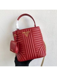 Copy 1:1 Prada Double Saffiano Original Calfskin Leather Bag 1BA212 Red JH05201GO58