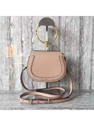 Copy AAAAA Chloe Nile Calfskin Leather Shoulder Bag A03371 Light Pink JH08865YD64