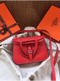 Copy AAAAA Hermes Original Halzan mini bag H069523 red JH01425YD64