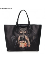 Copy Best Quality 2013 Givenchy Antigona Shopping Bag Printed Pottweiler 08108 large black JH09103kr31