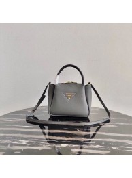 Copy Best Quality Prada Deer skin bag tote 1BC145 grey JH04898sp34
