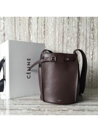Copy CELINE BIG BAG BUCKET IN SUPPLE GRAINED CALFSKIN 55428 Wine JH06030nS53