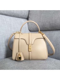 Copy CELINE SMALL 16 BAG IN SATINATED CALFSKIN 188003 cream JH05989Ds70