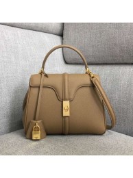 Copy CELINE SMALL 16 BAG IN SATINATED CALFSKIN 188003 Khaki JH05990wz58