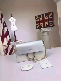 Copy Chloe Faye Shoulder Bag 9201 Silver JH08954Vo75