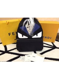 Copy Fendi backpack 53330 black&blue JH08755Ep86
