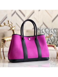 Copy Hermes Garden Party 36cm Tote Bags Original Leather A3698 Purple JH01316ms30