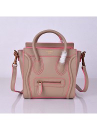 Copy High Quality Celine Luggage Nano Bag Original Leather 8802-9 Light Pink JH06321xG96