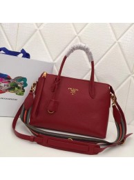 Copy Prada Calf leather bag 1BA157 Burgundy JH05399Ds70