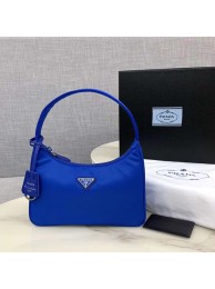 Designer Fake Prada Re-Edition 2000 nylon mini-bag 1NE515 Electro optic blue JH05029TP23
