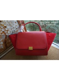 Fake 1:1 2015 Celine top quality plain weave with nubuck leather 6608 red JH06454kU97