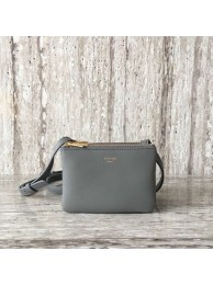 Fake 1:1 Celine TRIO BAG IN SMOOTH LAMBSKIN MINI 1920 grey JH05853qF80