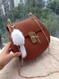 Fake 1:1 Chloe small grained leather cross-body bag 3369 Wheat JH08928pg57