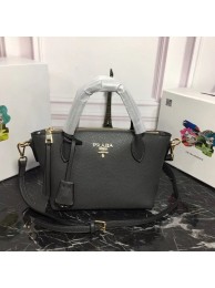 Fake 1:1 Prada Calf leather bag 1BA111 grey JH05288Av26