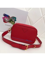 Fake 1:1 Prada Leather shoulder bag 1BH093 red JH05388pg57