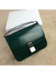 Fake 2015 Celine new model classic retro 11042 dark green JH06437Qo74