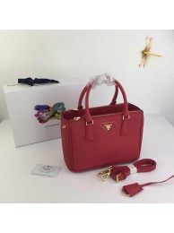 Fake AAAAA Prada Galleria Small Saffiano Leather Bag BN2316 red JH05335oE28