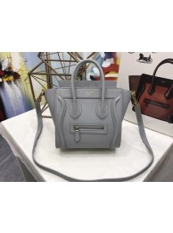 Fake Best Celine NANO MINI Tote Bag Original Leather A3560 Grey JH06235vH80