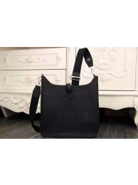 Fake Best Hermes evelyne hot style original leather H1188 black JH01745vH80