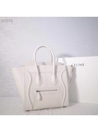 Fake CELINE MICRO LUGGAGE HANDBAG IN LAMINATED LAMBSKIN 167793-25 JH05877SY47