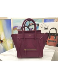 Fake Cheap Celine Luggage Micro Original Leather Tote Bag M3308 Purple JH06200jV17