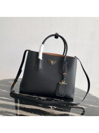 Fake Copy Prada Deer skin bag 1BG008 black&rbrown JH05050Mv33