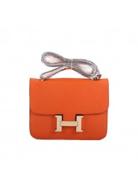 Fake Hermes Constance Bag Orange Togo Leather 1622S Golden JH01427wn47