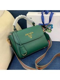 Fake Prada Calf skin tote 1BD071 1BD209 green JH04963DK43