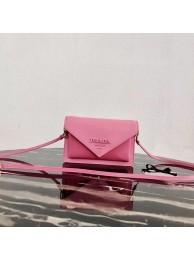 Fake Prada Saffiano leather mini-bag 1BP020 pink JH05031zK58