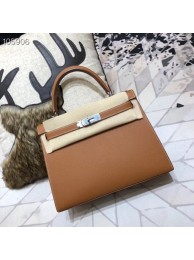 Fashion Hermes original Kelly Epsom Leather KL32 brown JH01375NC66