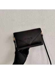 Fashion Prada Saffiano leather mini-bag 1BP020 black JH05039fa20