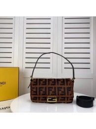 Fendi BAGUETTE Brown mink bag BR771A9 Brown JH08523Pg44