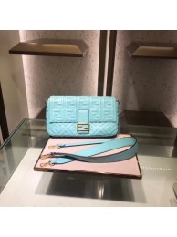 FENDI BAGUETTE large Shoulder Bag 8BR771A light blue JH08577VO77