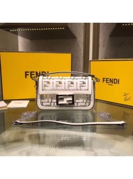 Fendi BAGUETTE MINI PU tote bag 8BS017 white JH08583uF26