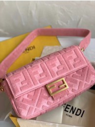 FENDI BAGUETTE Shoulder Bag 8BR771A pink JH08559ty35