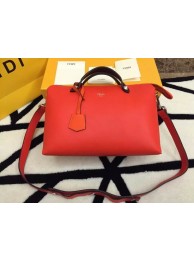 Fendi BY THE WAY Bag Calfskin Leather 55208 Orange&Burgundy JH08769aP53