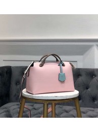 FENDI BY THE WAY REGULAR Small multicoloured leather Boston bag 8BL1245 pink&brown JH08639EW49