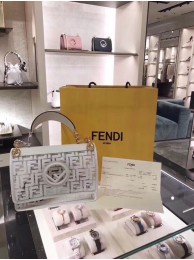 Fendi KAN I F PU tote bag 8BT284A white JH08585gs78