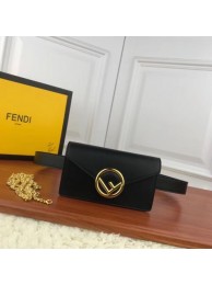 FENDI Kan I Leather Runaway Bag 13162 Black JH08699uq12