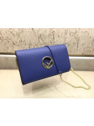 Fendi KANI original Calf leather Shoulder Bag 3326 blue JH08738sc42