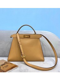 Fendi PEEKABOO ISEEU MEDIUM leather bag 70193 apricot JH08485DO87