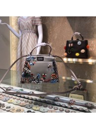 Fendi PEEKABOO Tote Bag 8BN309A grey JH08623ix60