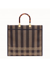 FENDI Shopper in brown fabric 8BH372 brown JH08555QZ36