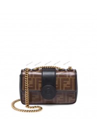 Fendi WALLET ON CHAIN 8HF836 black JH08666eq83