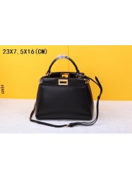 Fendi winter best-selling model original sheepskin 520885 black JH08826Fs54