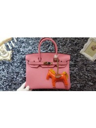Hermes Birkin 30CM tote bags litchi leather H30 cherry JH01720SU58